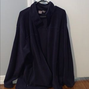 Navy blue fleece jacket XXL